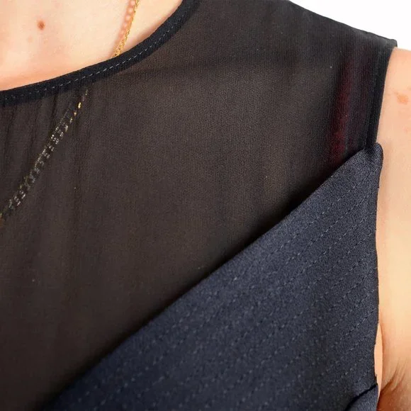 Hugo Boss Women's Dalatena Navy Blue Evening Maxi Dress US 2 IT 38